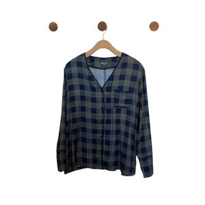 Summersalt Pajama Top Long Sleeve Size Medium Button